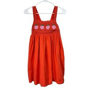 Hanna Andersson Girls Size 10 140 cm Crochet Granny Square Strawberry Dress